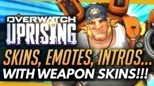 'Overwatch | ALL NEW COSMETICS w/ WEAPON SKINS, EMOTES, INTROS & MORE'