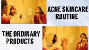 'Acne skincare routine Sinhala/cosmetics.lk/The ordinary products'