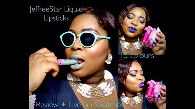 'Jeffree Star Cosmetics Velour liquid lipstick| Live Lip Swatch + Review'