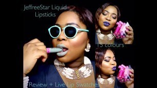 'Jeffree Star Cosmetics Velour liquid lipstick| Live Lip Swatch + Review'