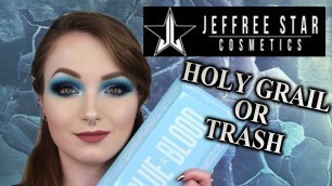 'BLUE BLOOD PALETTE FIRST IMPRESSIONS AND REVIEW (SWATCHES INCLUDED!!) JEFFREE STAR COSMETICS'