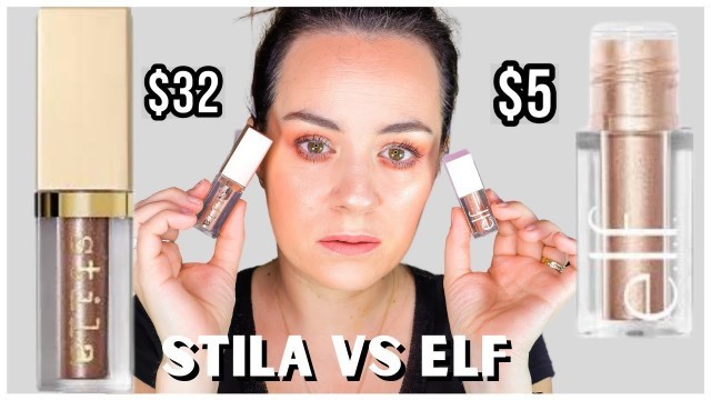 'ELF vs STILA Makeup (Shimmery Liquid Eyeshadows which one is better?) | ILINCA'