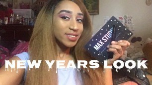 'New Year’s Eve look/ max studio pro eyeshadow palette & eyeliner review'