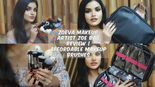 'ZOEVA MAKEUP ARTIST ZOE BAG REVIEW | AFFORDABLE HIGH QUALITY MAKEUP BRUSHES'