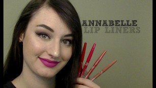 'Review: ANNABELLE LIP LINERS | JustEnufEyes'