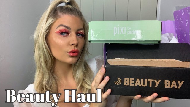 'BEAUTY HAUL - PLOUISE, PEACHES & CREAM, PIXI & LOTS MORE. MAKEUP BY MORGAN COOPER'