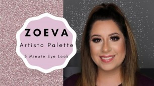 'ZOEVA ARTISTO EYE SHADOW LOOK'