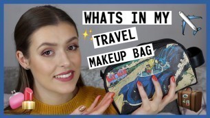 'What\'s in my TRAVEL MAKEUP BAG?!?! | Makeup With Meg'