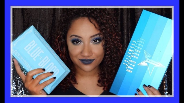 'JEFFREE STAR COSMETICS BLUE BLOOD COLLECTION! REVIEW & TUTORIAL'