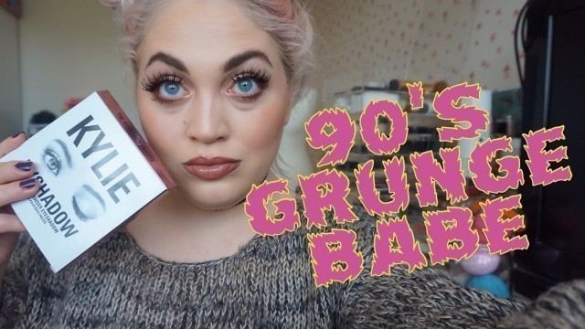 '90\'s GRUNGE BABE! USING KYLIE BURGUNDY PALETTE!'