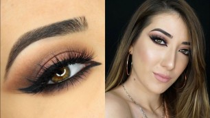 'Sultry Cat Eye and Soft Arabic Makeup Tutorial | Zoeva Cosmetics Cocoa Blend Palette'