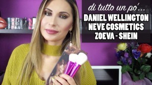 'NEVE COSMETICS AZALEA BRUSHES, ZOEVA CAFÉ PALETTE, DANIEL WELLINGTON GIFT SET, ABITI SHEIN'