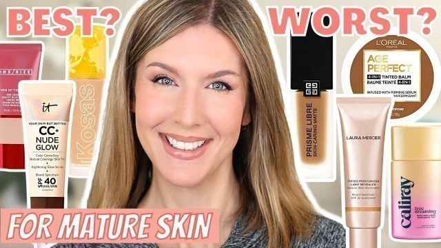 'BEST & WORST NEW Foundations For Mature Skin 2022 | FOUNDATION ROUNDUP'