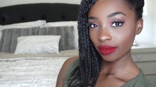 'STILA Stay All Day Liquid Lipstick Swatches on DARK SKIN! | Stila Cosmetics'