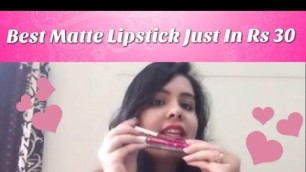 'Cheapest Matte Lipsticks just in Rs30/7 heaven\'s Glimmer Stick for lips Review & Swatches'