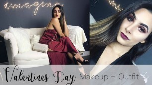 'Valentine\'s Day Makeup + Outfit'