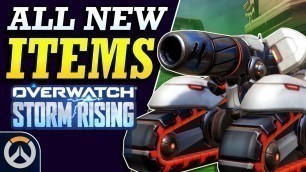 'Overwatch - ALL NEW SKINS & Cosmetic Items! (Storm Rising Archives 2019)'