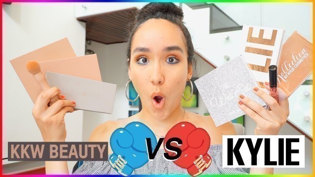 'Half Face KKW Beauty VS Half Face Kylie Cosmetics WEAR TEST!'