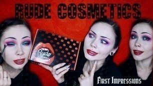 'Rude Cosmetics FIRST IMPRESSIONS || The Good, The Bad and...'