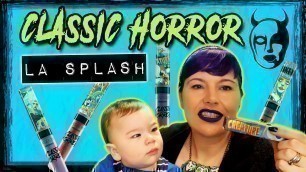 'LASplash Cosmetics Classic Horror Liquid Lipstick Swatches, Transfer Test (Baby Kiss Test) & Review'