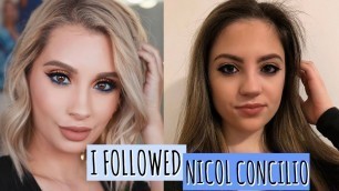 'I TRIED FOLLOWING A NICOL CONCILIO MAKEUP TUTORIAL!'