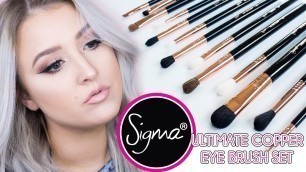 'SIGMA BEAUTY Ultimate Copper Eye Brush Set Collection Overview'