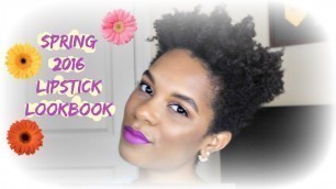 'Spring 2016 Lipstick Lookbook | KENYA HUNT'