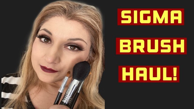 'SIGMA BEAUTY HAUL BRUSHES UNBOXING and review'