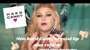 'Trying the NEW Hard Candy Crystal Lip Duos and eyeshadow duos +allergic reaction'