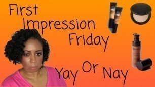 'First Impression Friday | Bh Cosmetics Foundation, Powder, Concealer'