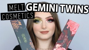 'Same Formula As OG?? MELT COSMETICS GEMINI II vs GEMINI PALETTE REVIEW AND TUTORIAL'