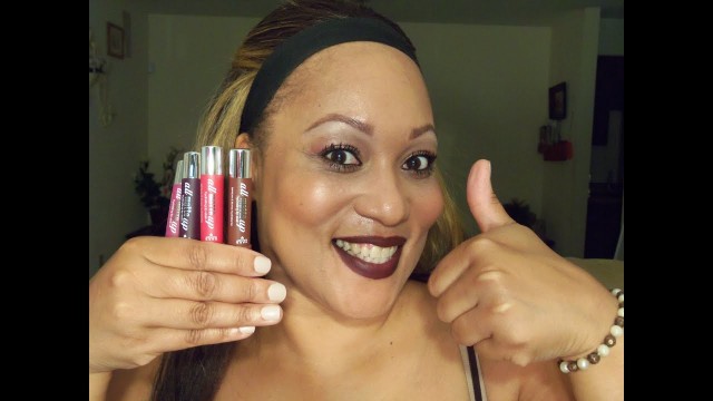 'NEW HARD CANDY COSMETICS ALL MATTE UP HYDRATING LIP STAIN/LIP SWATCH VIDEO'