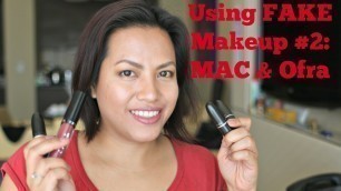 'Using FAKE Makeup #2 | Ofra and MAC'