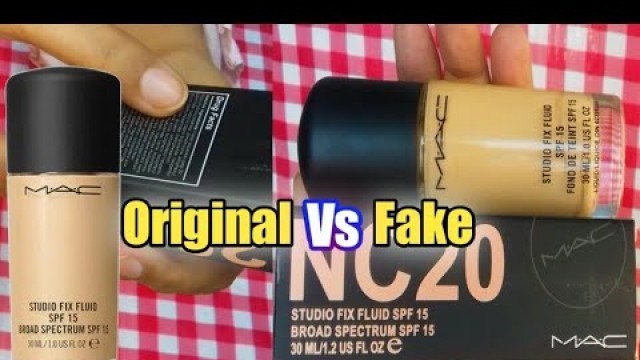 'Mac foundation nc20 fake vs original || Mac foundation oxidation test'