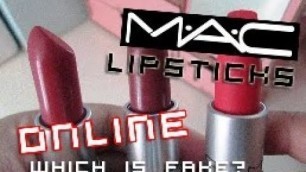 'FAKE & ORIGINAL MAC Lipsticks FULL REVIEW When Buying Online 2019'