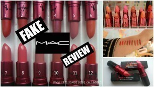 'FAKE MAC LIPSTICKS | SWATCH + REVIEW'