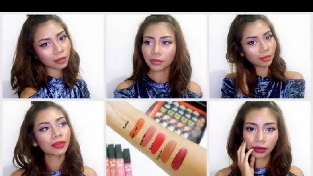 'Bella Cosmetics Rainy Days Lipsticks Swatches'