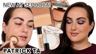 'PATRICK TA MAJOR SKIN CREME FOUNDATION REVIEW & OTHER NEW AT SEPHORA ITEMS!'