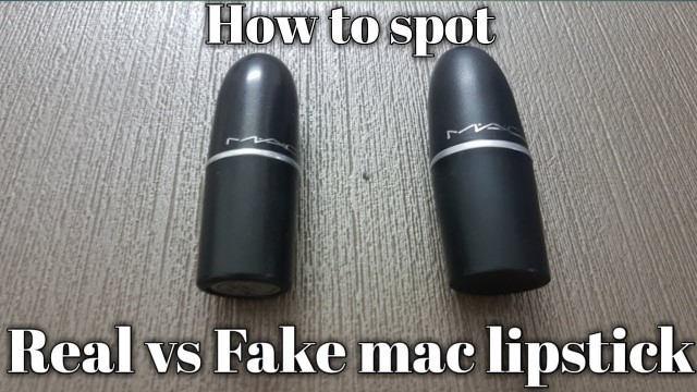 'Real vs Fake mac lipstick ( How to spot ) | How to identify Fake makeup | beauty blend vlogs'