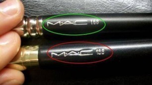 'FAKE MAC Cosmetics!! How to Spot Fake MAC Brushes (In Depth Comparison to Real MAC)'