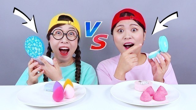 'Chocolate Challenge Edible Makeup DONA Mukbang'