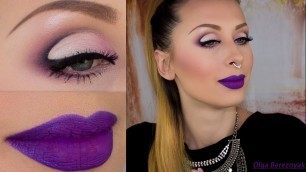 'Purple make up pencil technique|HOT STUFF Velvet Ink di Mulac Cosmetics'