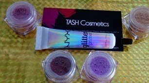 'Swatch Video of Some of Tash Cosmetics Eye Candy Glitters | Caralyn Beauty'