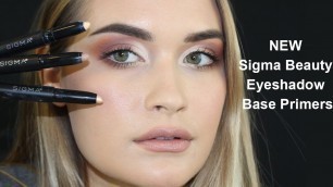 'NEW SIGMA BEAUTY EYESHADOW BASE PRIMERS | IGNITE, RADIANCE, EARTHEN'