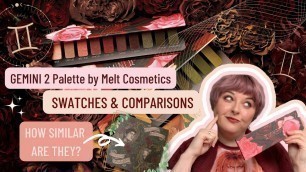 'Testing the GEMINI 2 Palette from MELT COSMETICS: Swatches, Comparisons, Demo, Review'