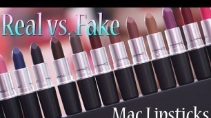 'Real Vs. Fake MAC Lipsticks'