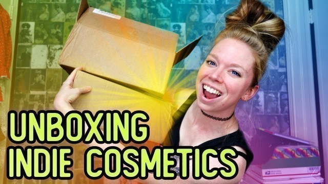 'Opening Indie COSMETICS Mystery Boxes!- Fast Food & Candy Themed Makeup'