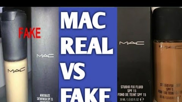 'REAL VS FAKE MAC FOUNDATION|MAC FOUNDATION REVIEW|Real vs fake|Mac real vs fake/MAC FOUNDATION'