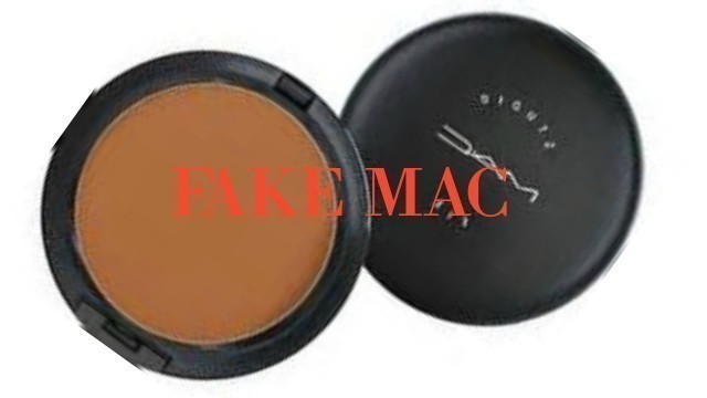 'FAKE VS REAL MAC POWDER'