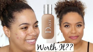 'Dior Face and Body Foundation Review (OILY SKIN WEAR TEST)'